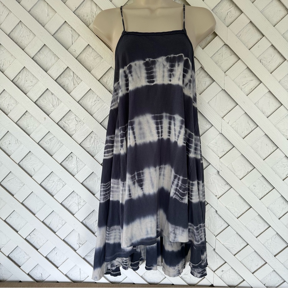 WE THE FREE Seashell Tie Dye Oversized Tunic Dress Beachy Flowy Summer XS